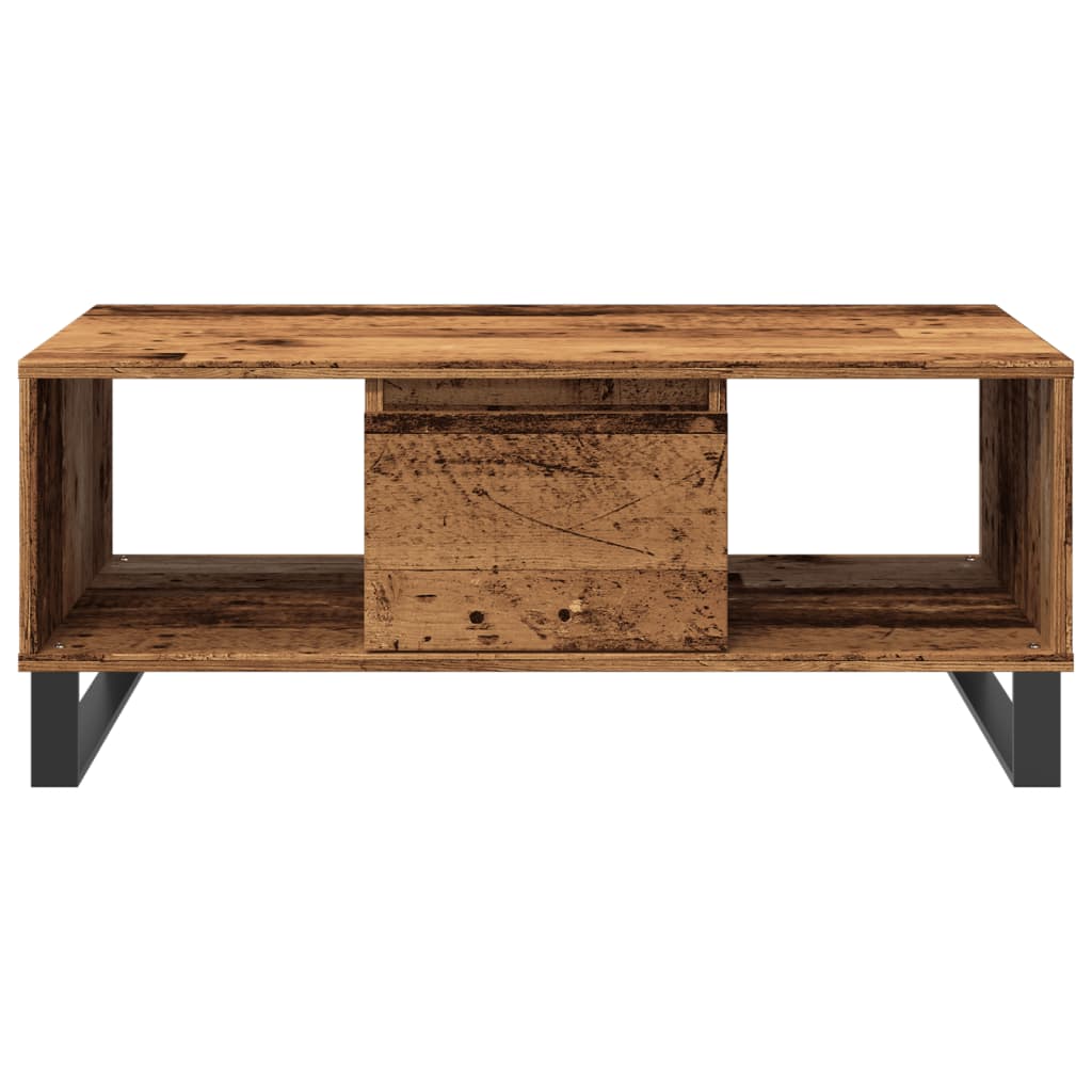 vidaXL Coffee Table Old Wood 90x50x36.5 cm Engineered Wood