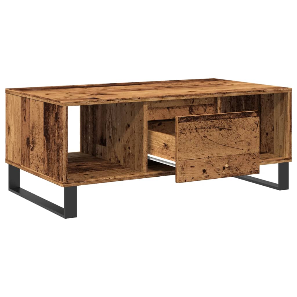 vidaXL Coffee Table Old Wood 90x50x36,5 cm Engineered Wood