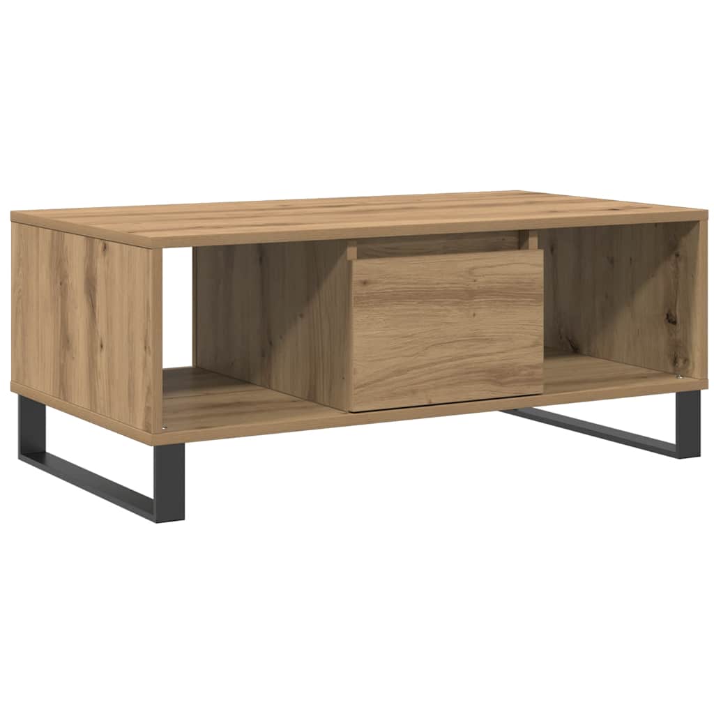 vidaXL Coffee Table Artisan Oak 90x50x36,5 cm Engineered Wood