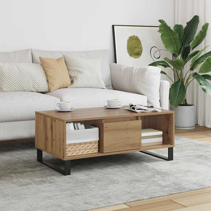 vidaXL Coffee Table Artisan Oak 90x50x36,5 cm Engineered Wood