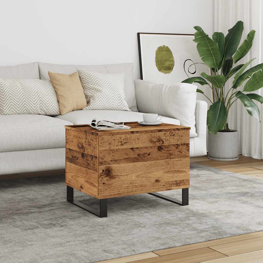 vidaXL Coffee Table Old Wood 60x44,5x45 cm Engineered Wood