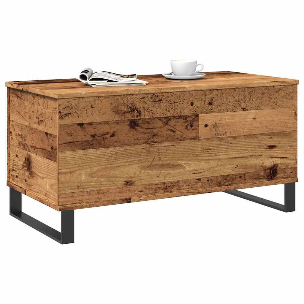 vidaXL Coffee Table Old Wood 90x44,5x45 cm Engineered Wood
