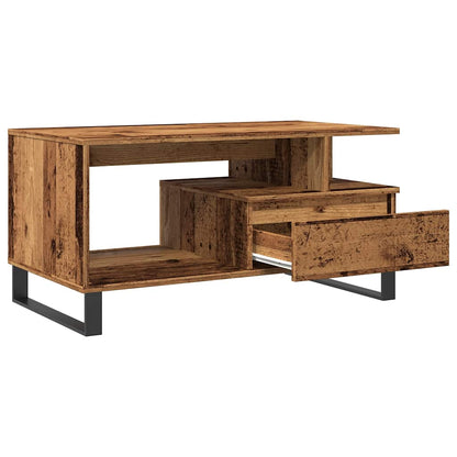 vidaXL Coffee Table Old Wood 90x49x45 cm Engineered Wood