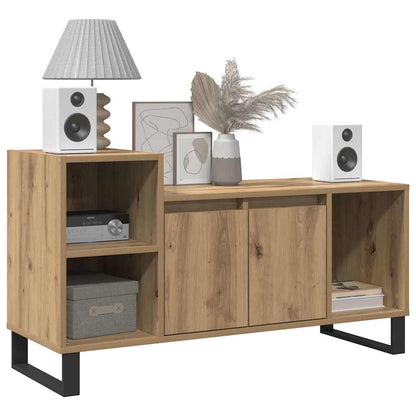 vidaXL TV Cabinet Artisan Oak 100x35x55 cm Engineered Wood