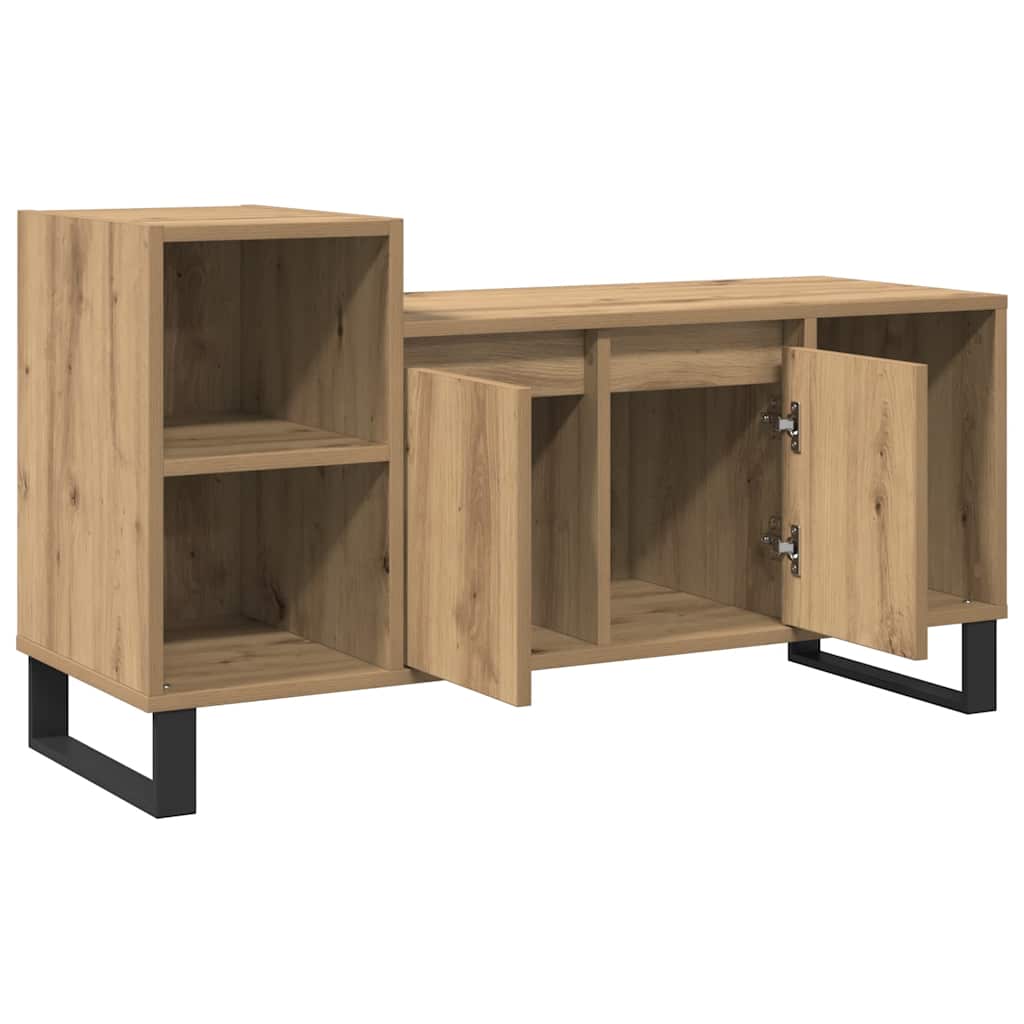 vidaXL TV Cabinet Artisan Oak 100x35x55 cm Engineered Wood