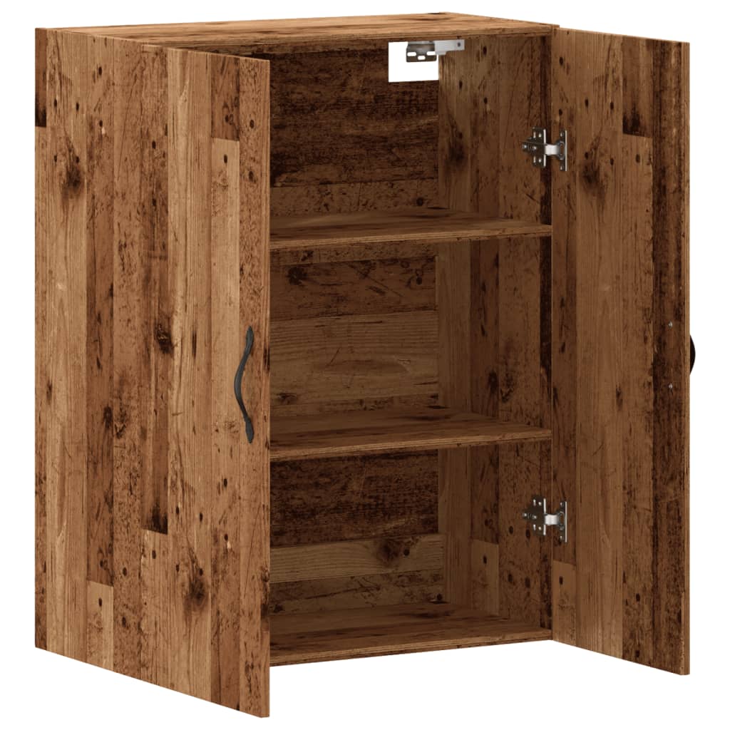 vidaXL Wall Mounted Cabinet Old Wood 69.5x34x90 cm Engineered Wood