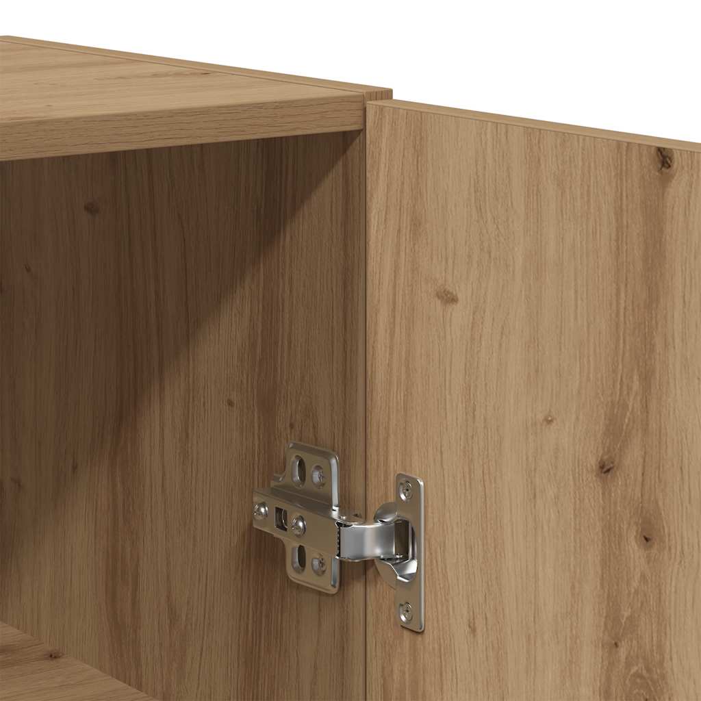 vidaXL Wall Mounted Cabinet Artisan Oak 69.5x34x90 cm Engineered Wood