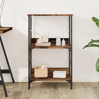 vidaXL Book Cabinet Old Wood 50x33x82 cm Engineered Wood