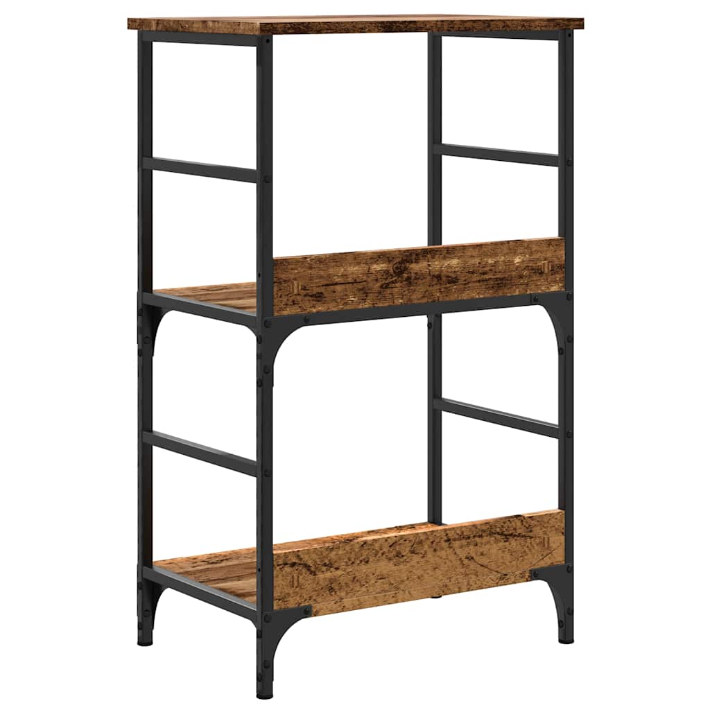 vidaXL Book Cabinet Old Wood 50x33x82 cm Engineered Wood
