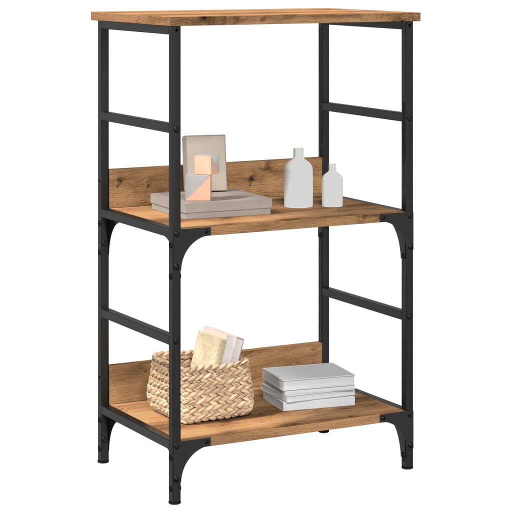vidaXL Book Cabinet Artisan Oak 50x33x82 cm Engineered Wood