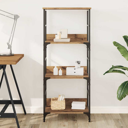 vidaXL Book Cabinet Artisan Oak 50x33x117.5 cm Engineered Wood