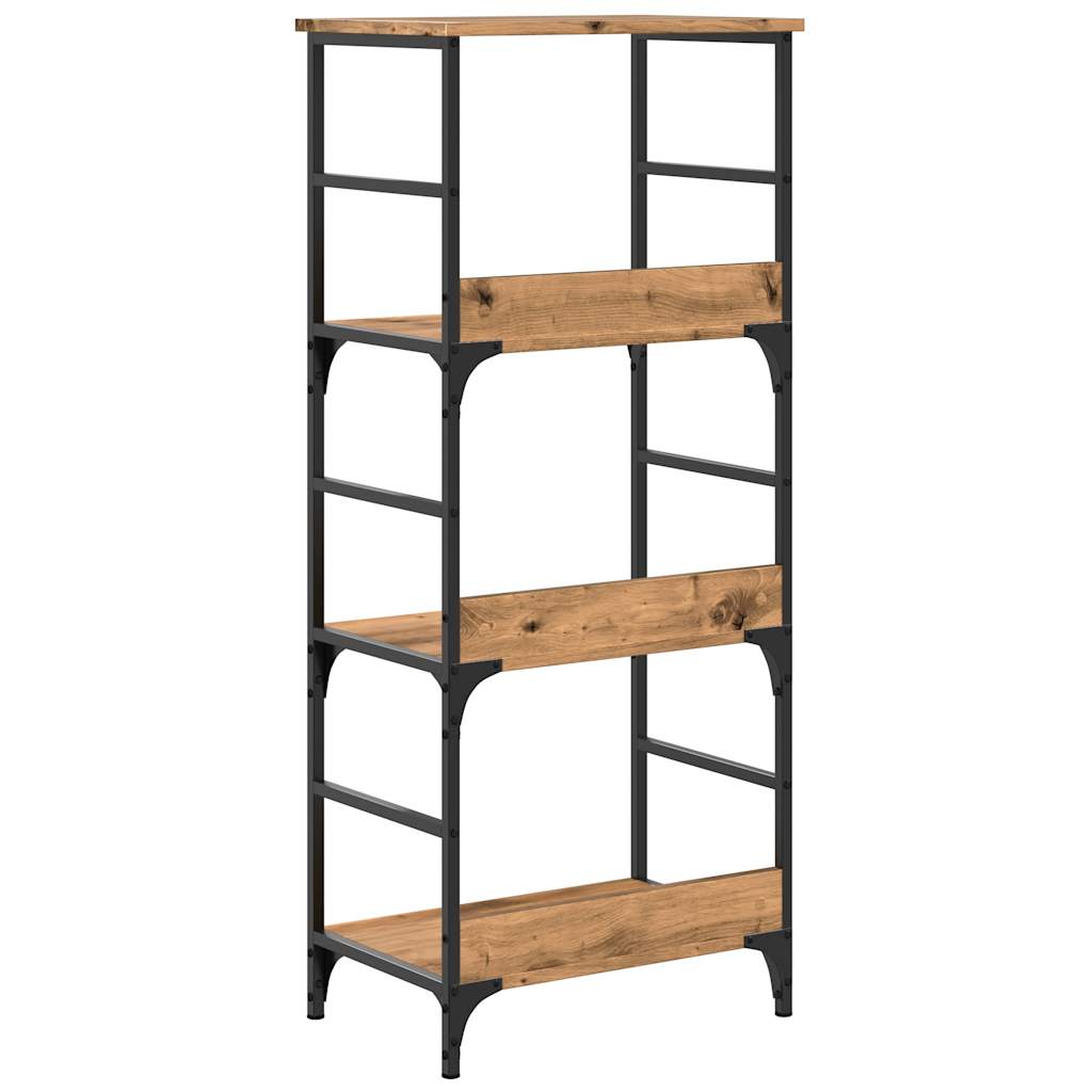 vidaXL Book Cabinet Artisan Oak 50x33x117.5 cm Engineered Wood