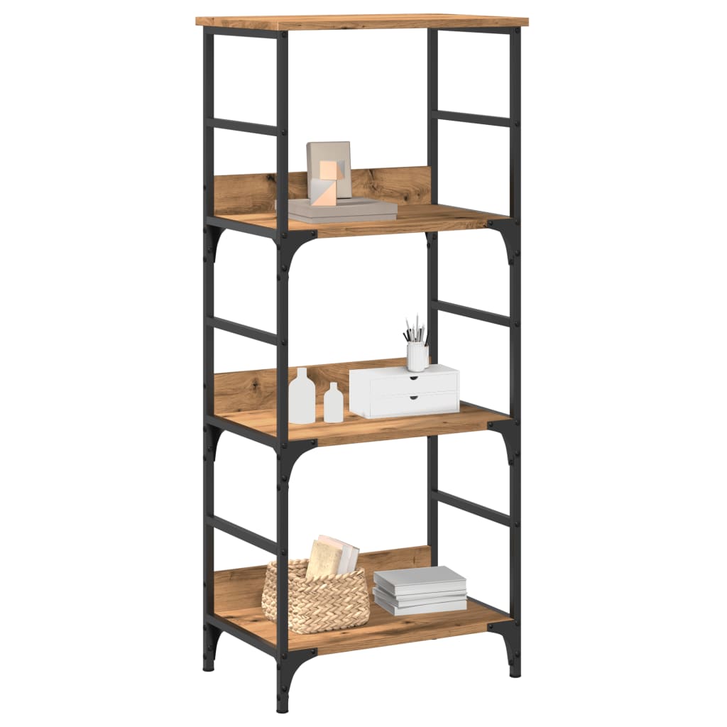 vidaXL Book Cabinet Artisan Oak 50x33x117.5 cm Engineered Wood