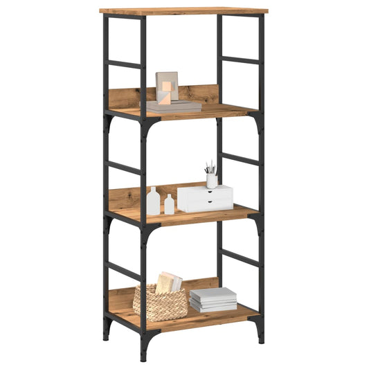 vidaXL Book Cabinet Artisan Oak 50x33x117.5 cm Engineered Wood