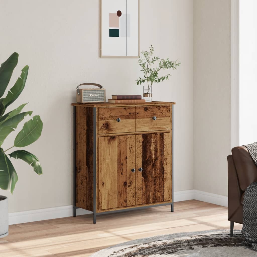vidaXL Sideboard Old Wood 70x30x80 cm Engineered Wood