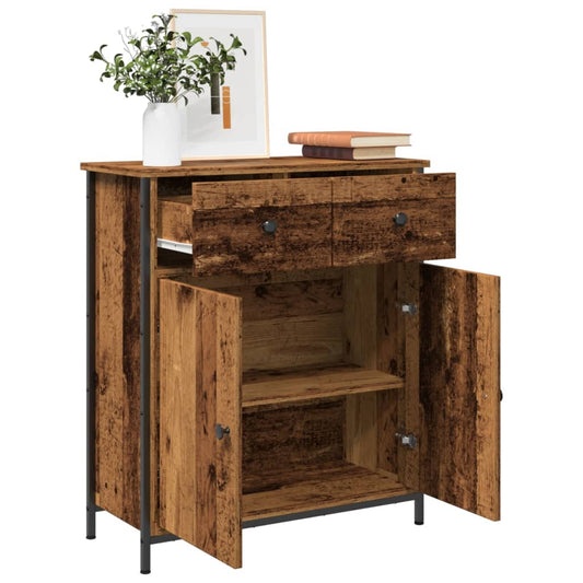 vidaXL Sideboard Old Wood 70x30x80 cm Engineered Wood