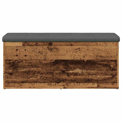 vidaXL Storage Bench Old Wood 102x42x45 cm Engineered Wood