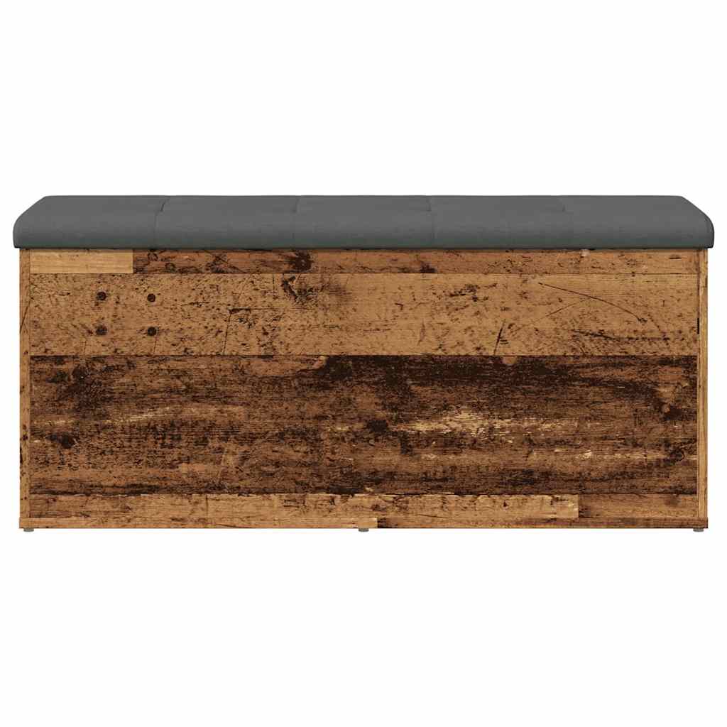 vidaXL Storage Bench Old Wood 102x42x45 cm Engineered Wood