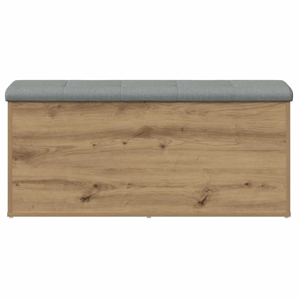 vidaXL Storage Bench Artisan Oak 102x42x45 cm Engineered Wood