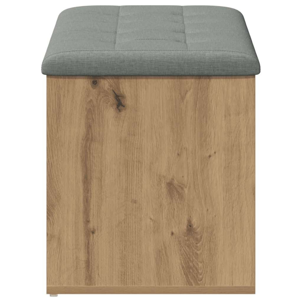 vidaXL Storage Bench Artisan Oak 102x42x45 cm Engineered Wood