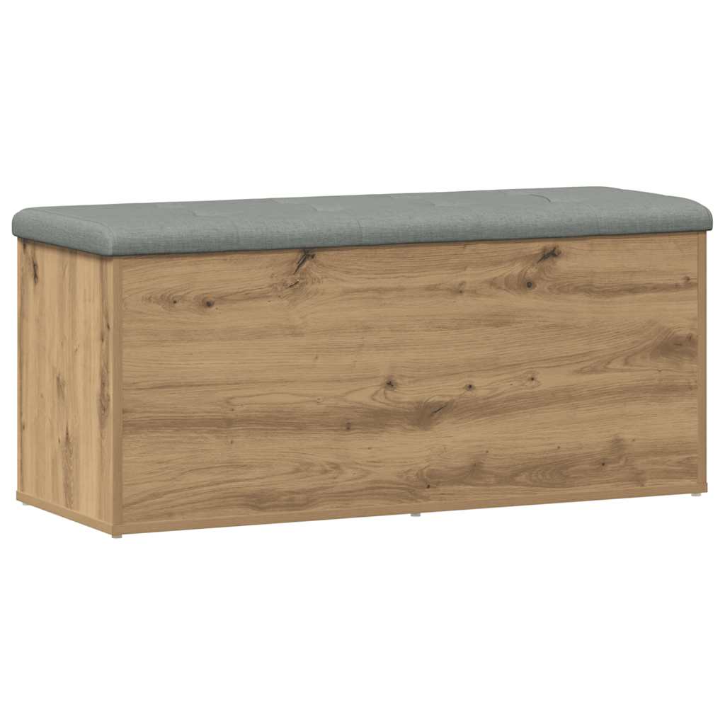 vidaXL Storage Bench Artisan Oak 102x42x45 cm Engineered Wood