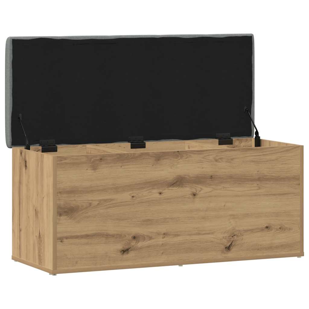 vidaXL Storage Bench Artisan Oak 102x42x45 cm Engineered Wood