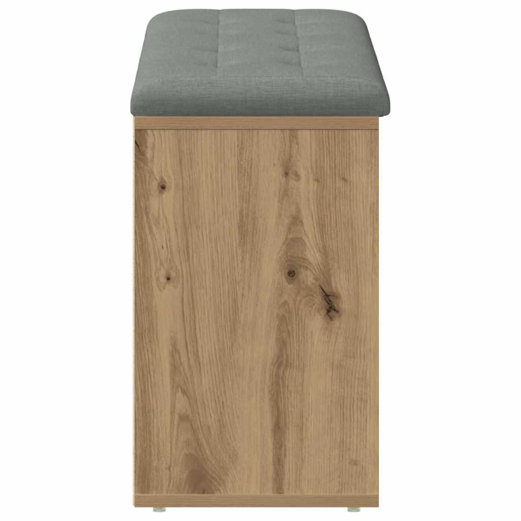 vidaXL Shoe Bench Artisan Oak 102x32x50 cm Engineered Wood