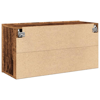 vidaXL TV Cabinet Wall-mounted Old Wood 80x30x41 cm