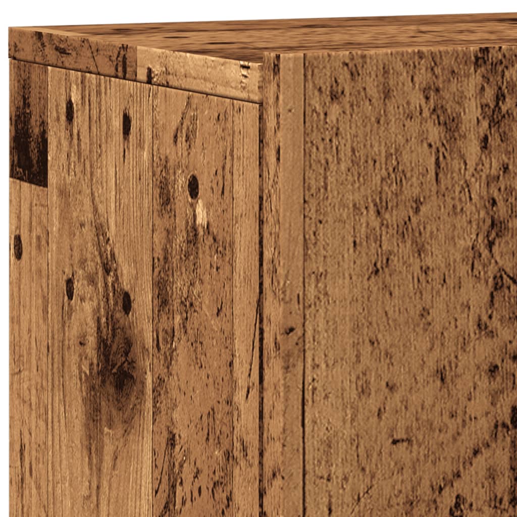 vidaXL 2 Piece Wall-mounted TV Cabinet Set Old Wood 80x30x41 cm