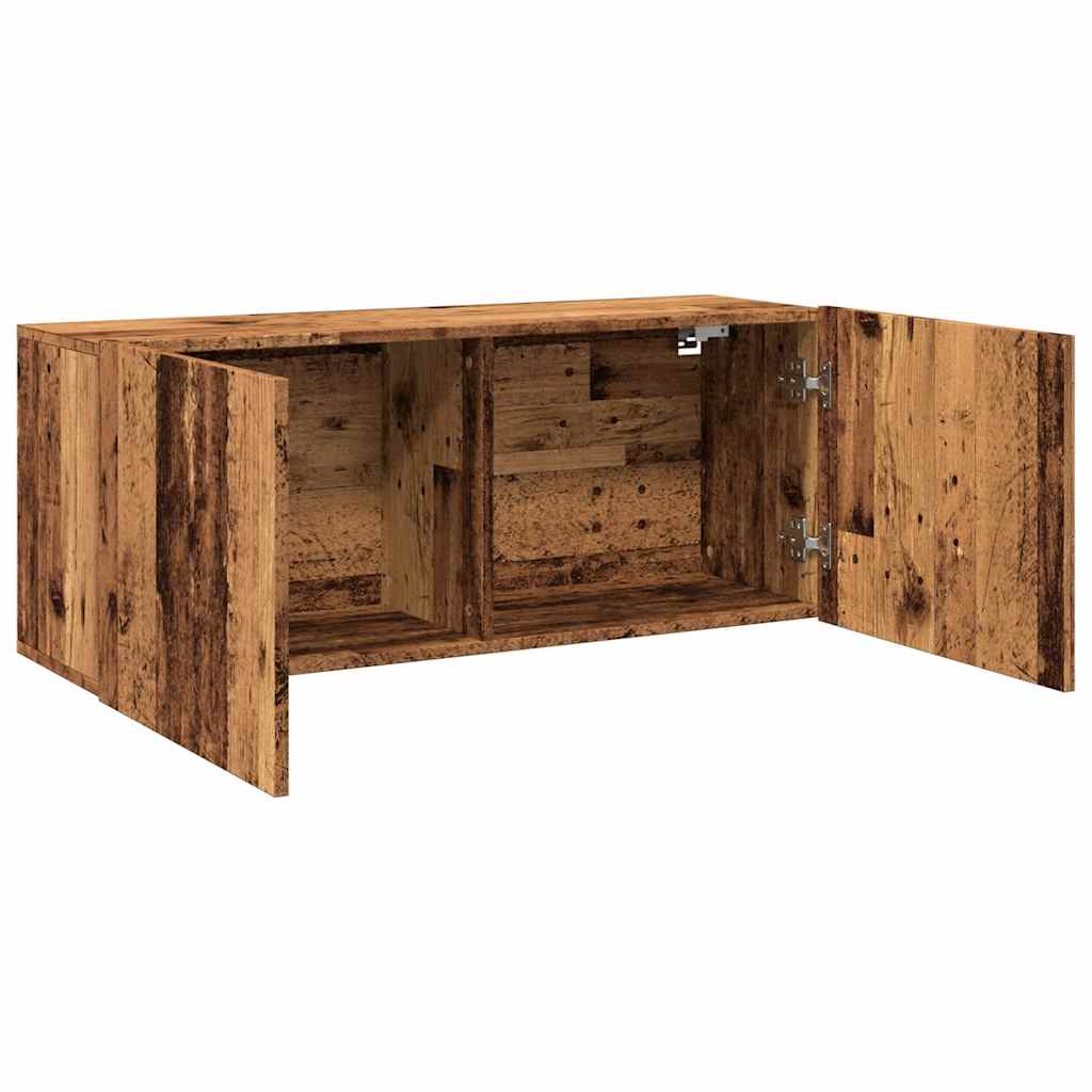 vidaXL TV Cabinet Wall-mounted Old Wood 100x30x41 cm