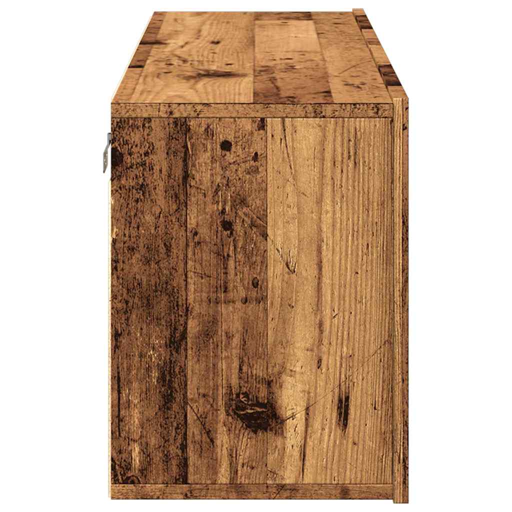 vidaXL TV Cabinet Wall-mounted Old Wood 100x30x41 cm