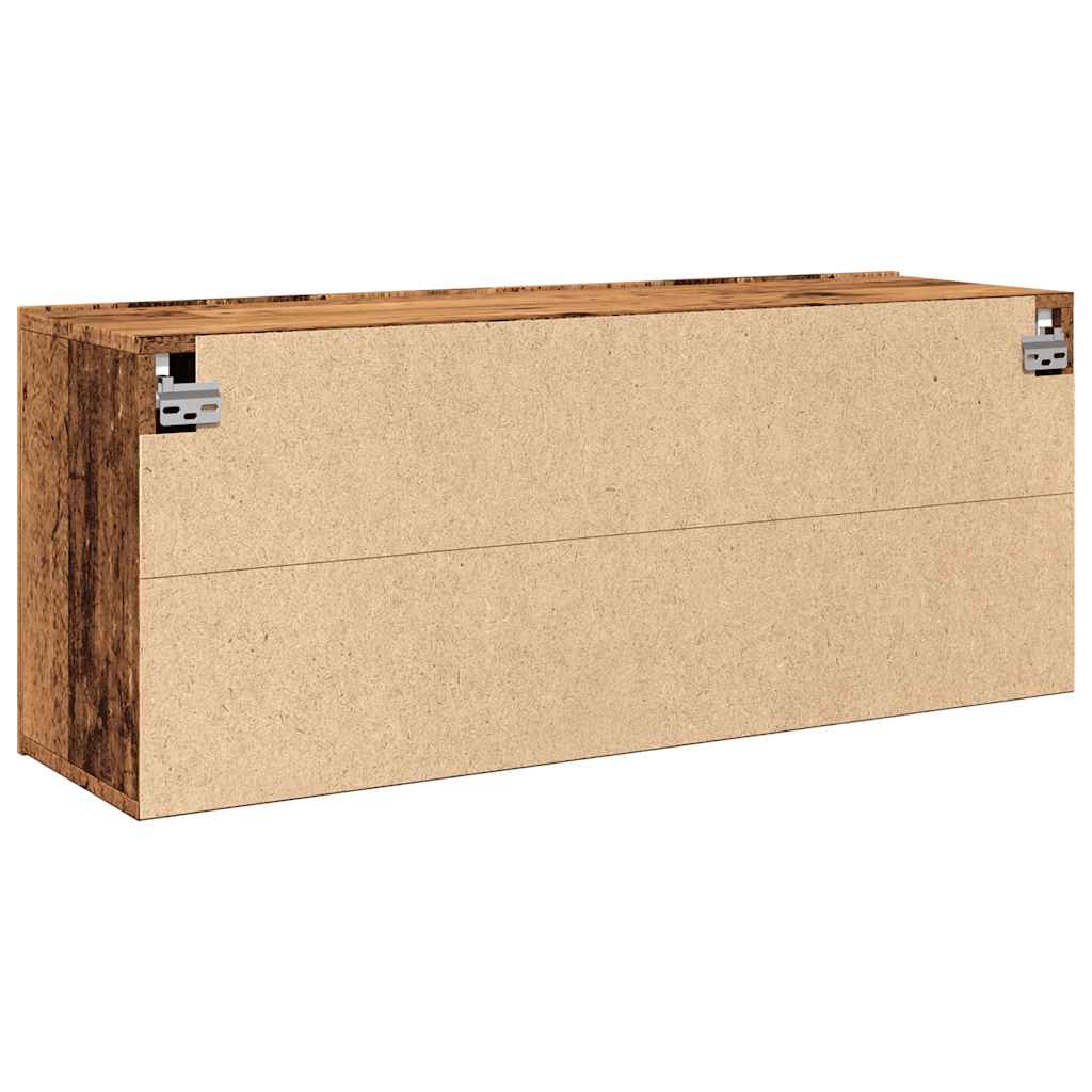vidaXL TV Cabinet Wall-mounted Old Wood 100x30x41 cm