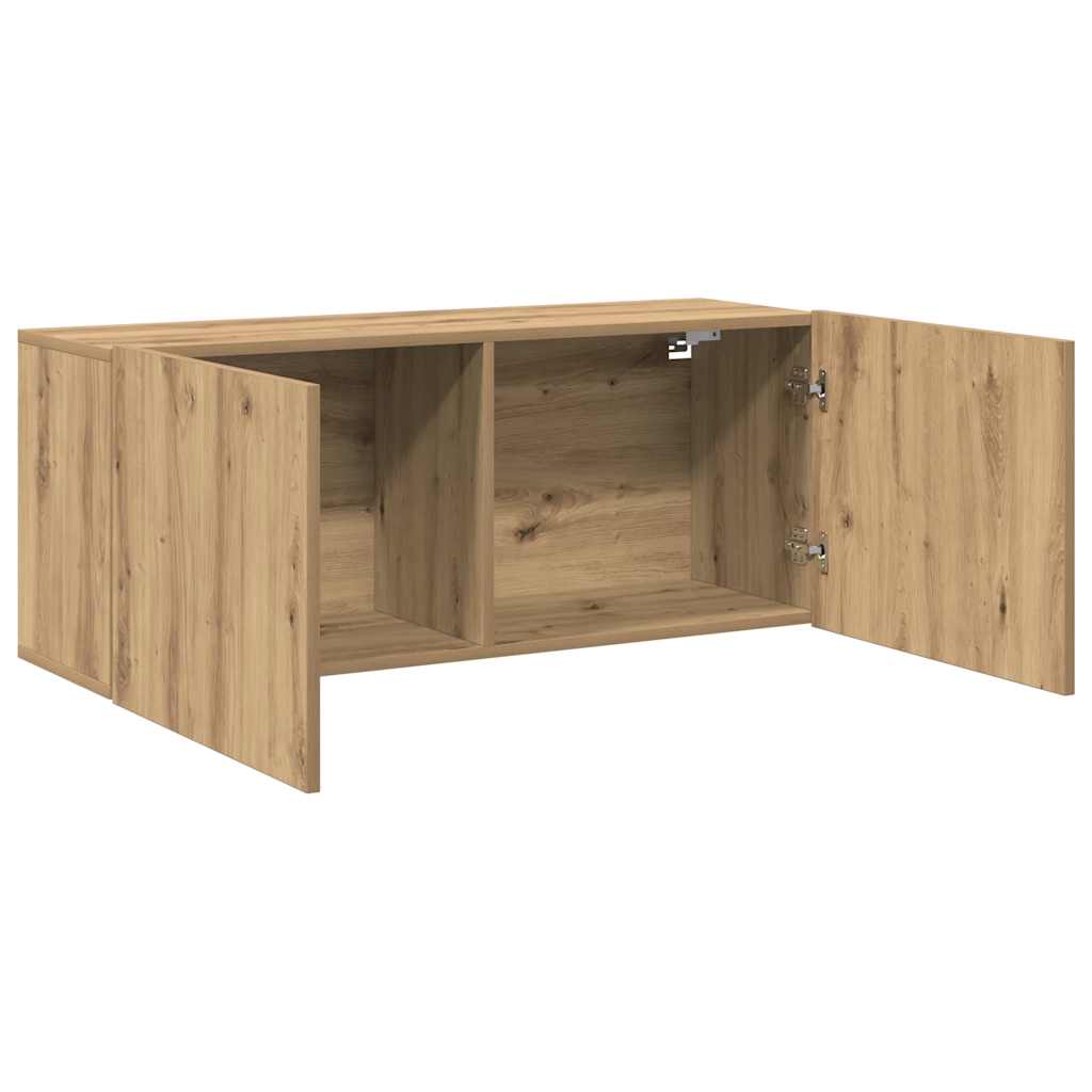 vidaXL TV Cabinet Wall-mounted Artisan Oak 100x30x41 cm