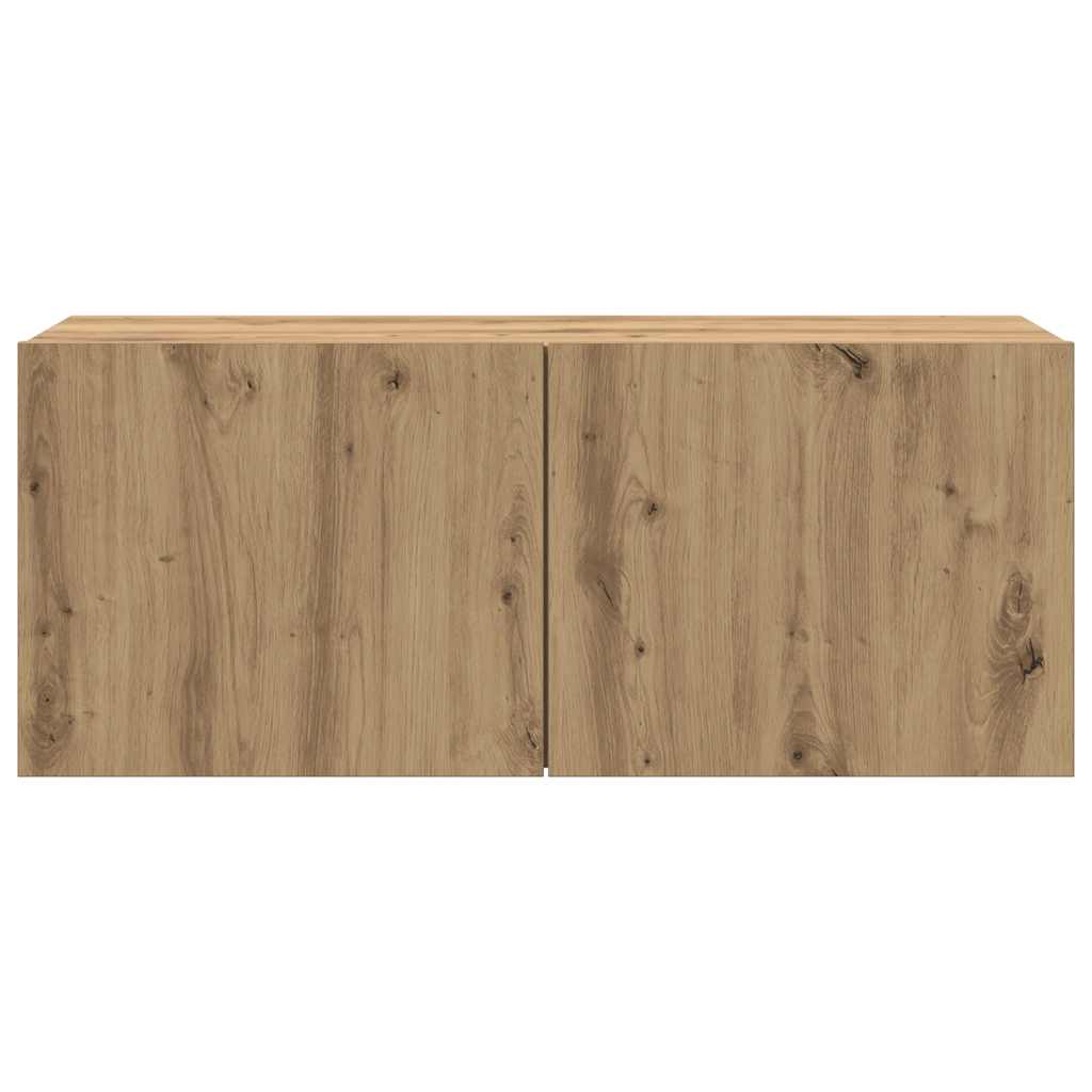 vidaXL TV Cabinet Wall-mounted Artisan Oak 100x30x41 cm