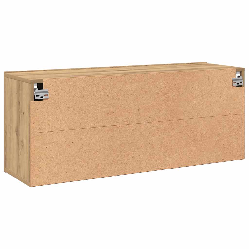 vidaXL TV Cabinet Wall-mounted Artisan Oak 100x30x41 cm