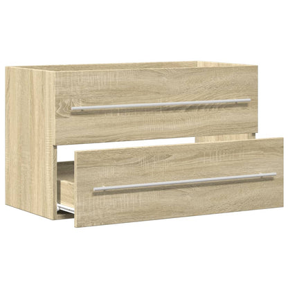 vidaXL Sink Cabinet Old Wood 80x38.5x48 cm Engineered Wood