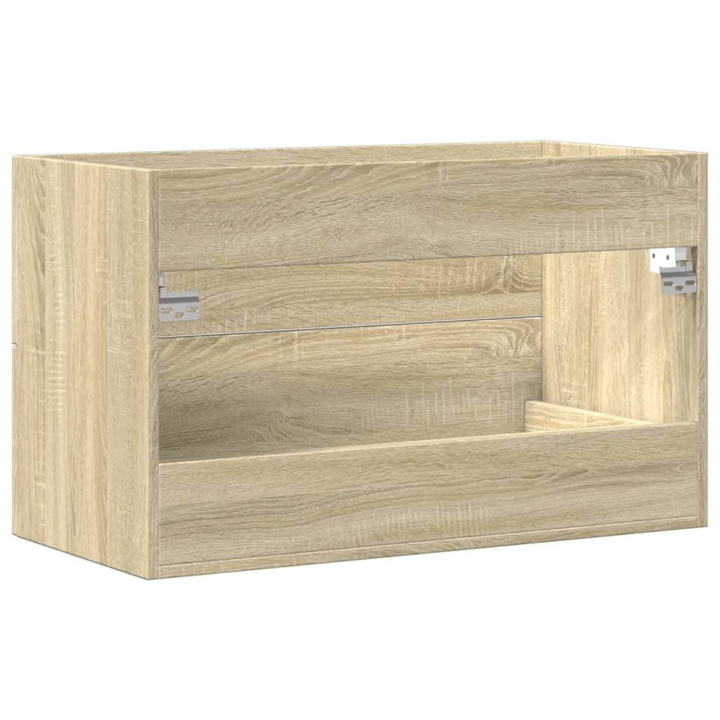 vidaXL Sink Cabinet Old Wood 80x38.5x48 cm Engineered Wood