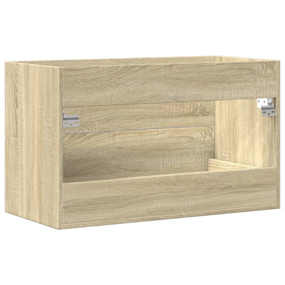 vidaXL Sink Cabinet Old Wood 80x38.5x48 cm Engineered Wood