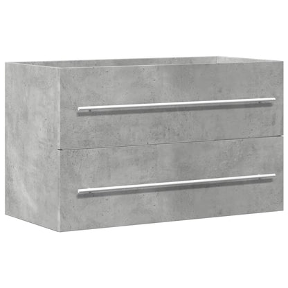 vidaXL Sink Cabinet Concrete Grey 80x38.5x48 cm Engineered Wood