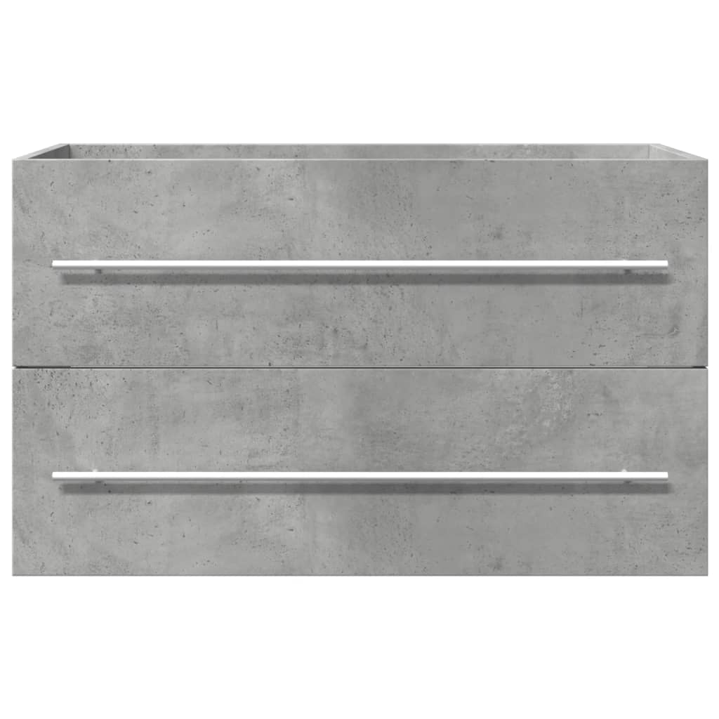 vidaXL Sink Cabinet Concrete Grey 80x38.5x48 cm Engineered Wood