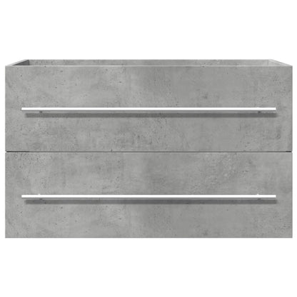vidaXL Sink Cabinet Concrete Grey 80x38.5x48 cm Engineered Wood
