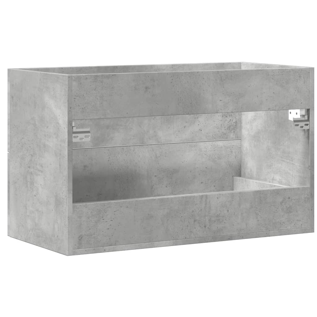 vidaXL Sink Cabinet Concrete Grey 80x38.5x48 cm Engineered Wood