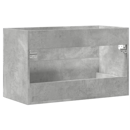vidaXL Sink Cabinet Concrete Grey 80x38.5x48 cm Engineered Wood
