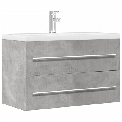 vidaXL Sink Cabinet Concrete Grey 80x38,5x48 cm Engineered Wood
