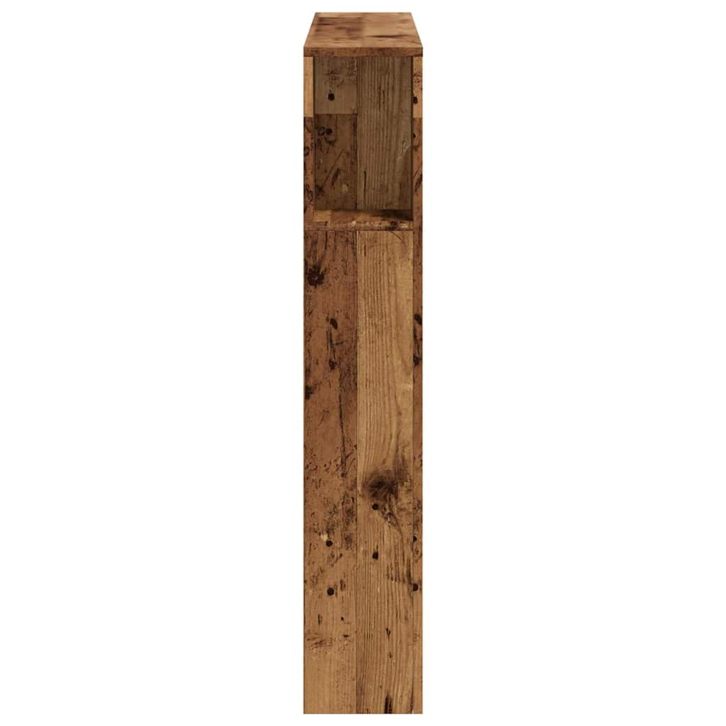 vidaXL LED Headboard Old Wood 100x18,5x103,5 cm Engineered Wood