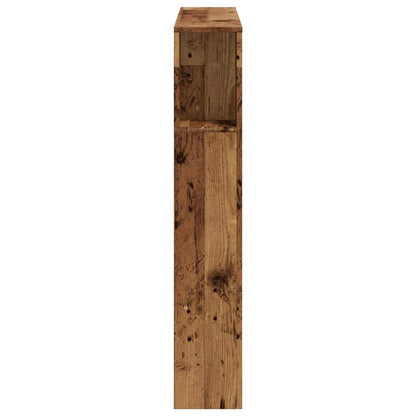 vidaXL LED Headboard Old Wood 100x18,5x103,5 cm Engineered Wood