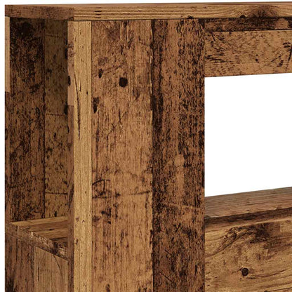 vidaXL LED Headboard Old Wood 100x18,5x103,5 cm Engineered Wood