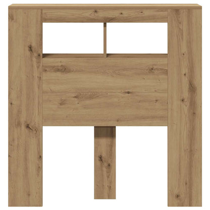 vidaXL LED Headboard Artisan Oak 100x18,5x103,5 cm Engineered Wood