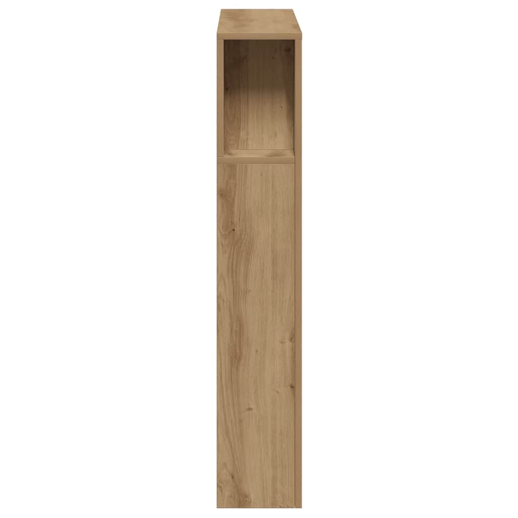 vidaXL LED Headboard Artisan Oak 100x18,5x103,5 cm Engineered Wood