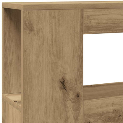 vidaXL LED Headboard Artisan Oak 100x18,5x103,5 cm Engineered Wood